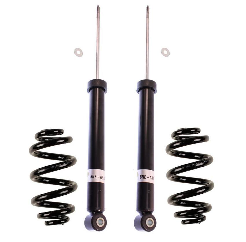 BMW Shock Absorber and Coil Spring Assembly - Rear (B4 OE Replacement) 33531095710 - Bilstein 3808548KIT